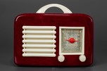 Swirled Oxblood Red General Television Catalin Radio Model 591